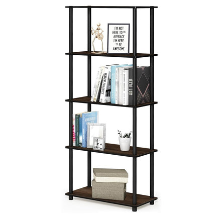 Furinno TURN-N-TUBE 5-Tier Tool-Free Corner Shelf,