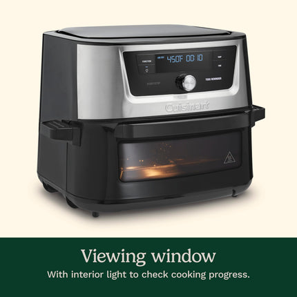 Cuisinart Air Fryer Oven � 9-Qt Basket Stainless Steel Air Fryer � Dishwasher-Safe Parts with 6 Presets � Roast, Bake, Broil, Air Fry, Dehydrate, and Keep Warm � Quick & Easy Meals � AIRX-221