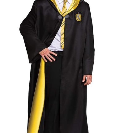 Déguisement unisexe adulte Poufsouffle Vêtement d'extérieur, Noir et Jaune, Medium 38-40 US