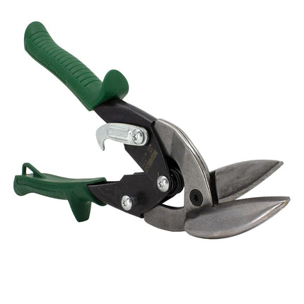 MIDWEST Aviation Snip - Right Cut Offset Tin Cutting Shears with Forged Blade & KUSH'N-POWER Comfort Grips - MWT-6510R