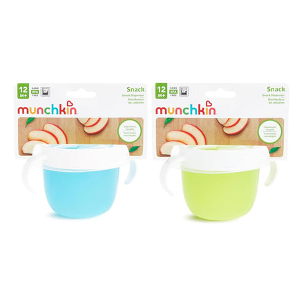 Munchkin 2 Piece Snack Catcher, Blue/Green, 2 Piece Set (Pack of 1)