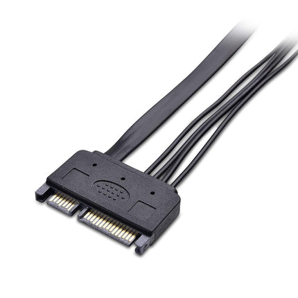 Cable Matters(2-Pack SATA 22-Pin (7+15) Power & Data Extension Cable - 20 Inches