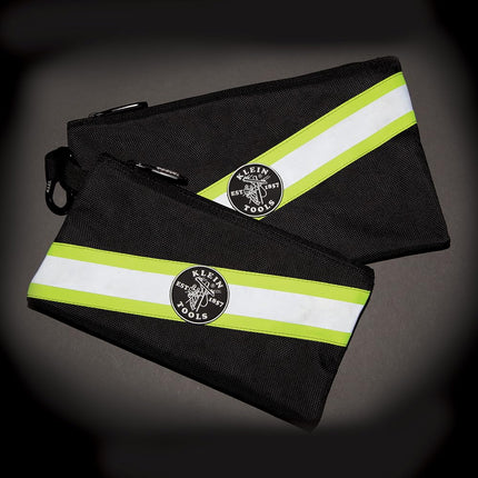 Klein Tools High Visibility Zipper Bags, 2-Pack
