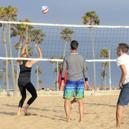 Pelotas de voleibol recreativas GoSports Soft Touch de 6 unidades - Tamaño reglamentario para jugar en interiores o exteriores - Incluye bomba de aire