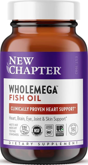 New Chapter Wholemega, 1000 Mg, 180-Count