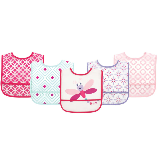 Luvable Friends Unisex Baby Waterproof PEVA Bibs, 