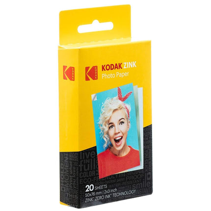 Paquete de regalo: Impresora fotográfica instantánea KODAK Step con Bluetooth/NFC, tecnología ZINK y aplicación KODAK para iOS y Android (rosa)