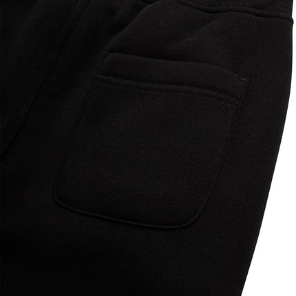 Southpole Boys' Active Basic Fleece Jogger Pants, Black, Medium