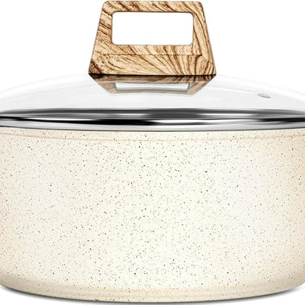 Michelangelo 4.3 Quart Nonstick Soup Pot with Lid,