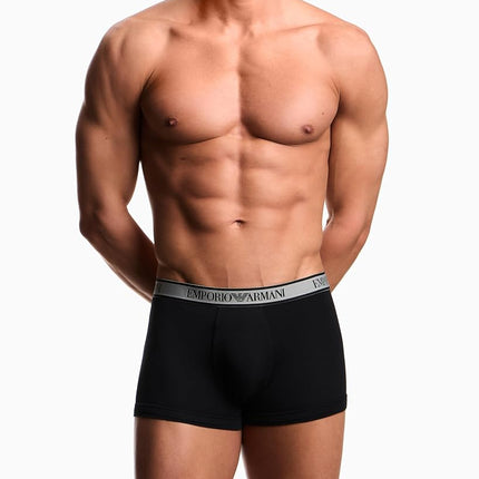 Emporio Armani Men's CORE Logoband 3-Pack Trunk Black M