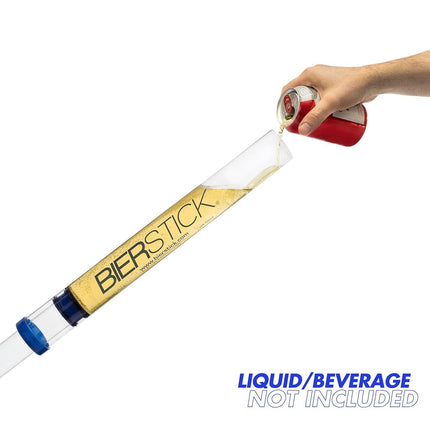 Bierstick 2.0 Beer Bong Syringe - College Gift Party Tool - Perfect for Tailgating, Spring Break, and Boat Parties - Funnel Holds 24oz with Removable Mouthpiece