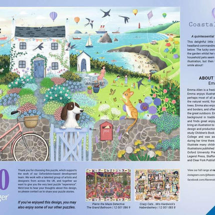 Ravensburger Coastal Cottage 1000 Piece Jigsaw Puzzle for Adults