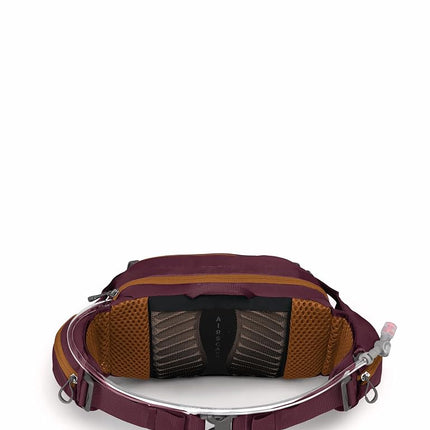 Sac banane de vélo unisexe Osprey Seral 7L avec poche à eau Hydraulics, couleur violet abricot