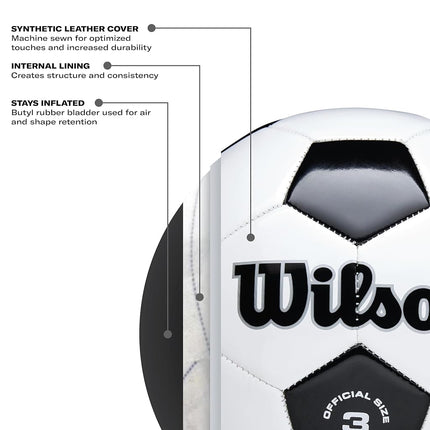Balón de fútbol tradicional Wilson (3)