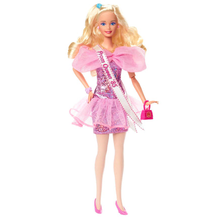 Barbie Doll, Curly Blonde Hair, 80s-Inspired Prom 