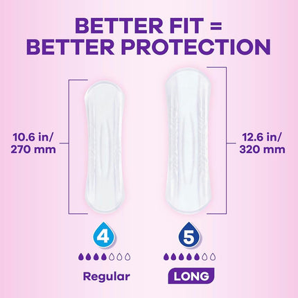 Always Discreet Incontinence Pads for Bladder Leaks Sensitive Skin Pads Moderate Absorbency, 57 Count (Packaging May Vary)