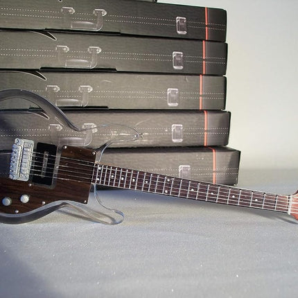Keith Richards Rolling Stones Dan Armstrong 1969 Ampeg See Through Lucite Plexiglass Perspex Mini Guitar Replica Collectible