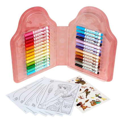 Crayola Disney Princess Color & Activity Set, 20 Coloring Book Pages, Princess Stickers, Gift for Girls & Boys