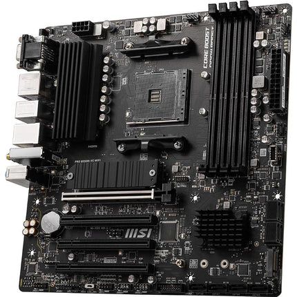 MSI PRO B550M-VC WiFi ProSeries Motherboard (AMD AM4, DDR4, PCIe 4.0, SATA 6Gb/s, M.2, USB 3.2 Gen 2, HDMI/DP, Wi-Fi, mATX)