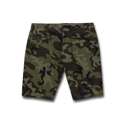 Volcom Men's Vmonty Chino Shorts, Green Combo, 32