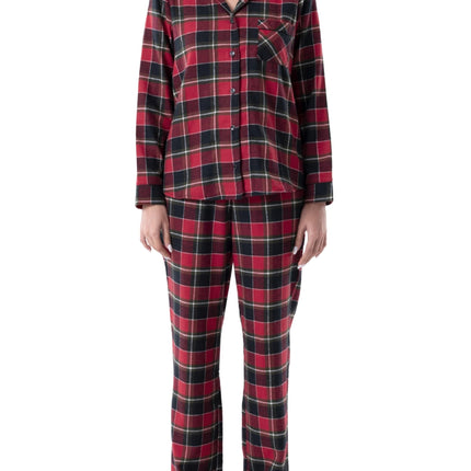 Wrangler Women's Long Sleeve Flannel Top and Pant 