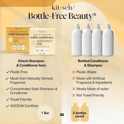 Kitsch Coconut Oil Shampoo and Conditioner Set – 2 pcs