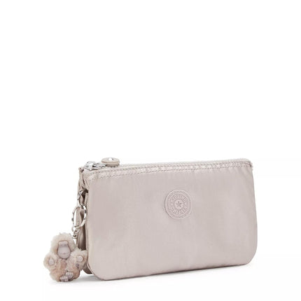 Kipling Creativity Large Pouch, Metallic Glow