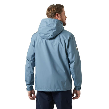 Helly Hansen Men's Crew Hooded Jacket, Washed Navy, L