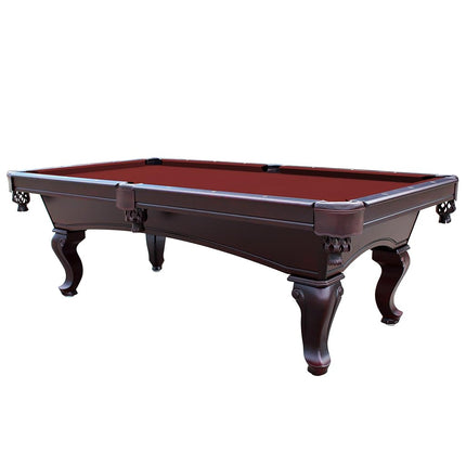 Championship Saturn II Billiards Cloth Pool Table Felt, Burgundy, 7-Feet