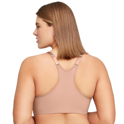 Glamorise Women's Plunge Bra, Opaque, Cappuccino, 46E