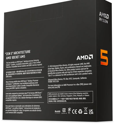 AMD Ryzen™ 5 9600X 6-Core, 12-Thread Unlocked Desktop Processor