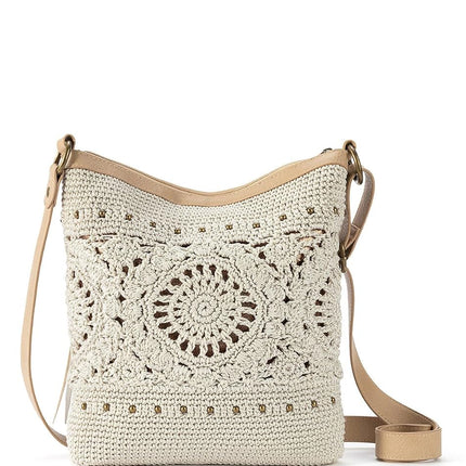 The Sak Women Crossbody Lucia Crochet Shoulder Bag, Natural Locket, One Size