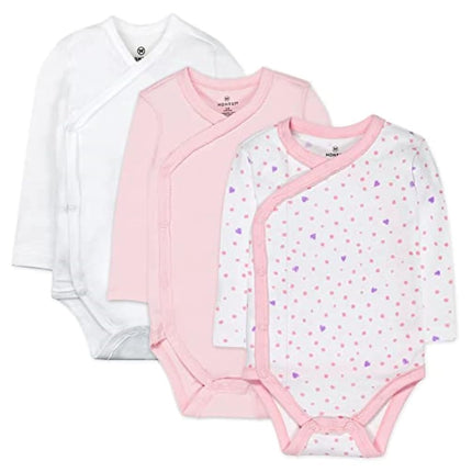 HonestBaby Baby 3-Pack Organic Cotton Long Sleeve 