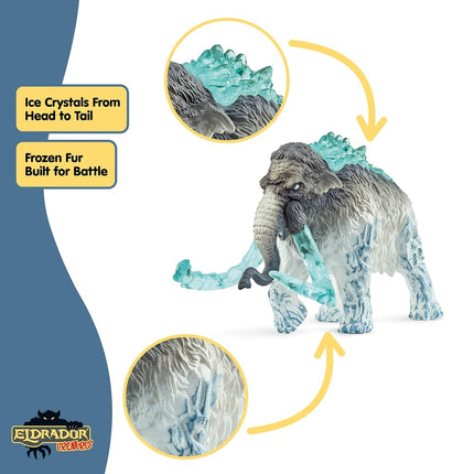 Schleich Eldrador - Frost Mammoth Toy Figurine - Kids Ages 7+ | 70829