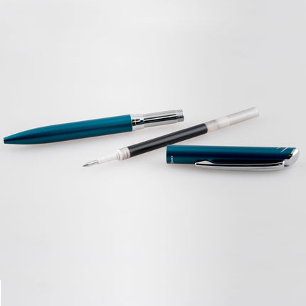 Stylo-gel Pentel EnerGel Style, (0,7 mm) Trait moyen, Corps bleu sarcelle - BL2007SABX