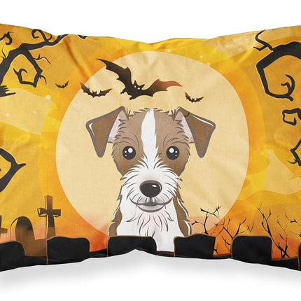 Caroline's Treasures BB1760PILLOWCASE Halloween Jack Russell Terrier Fabric Standard Pillowcase, Standard, Multicolor