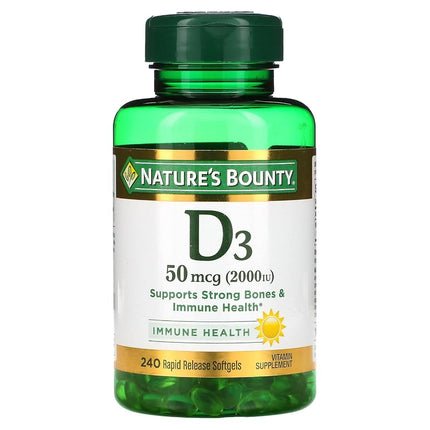 Nature's Bounty D3-2000 Iu, 240 Softgels (Pack Of 