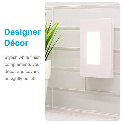 GE 10215 Slimline Coverlite Night Light, White