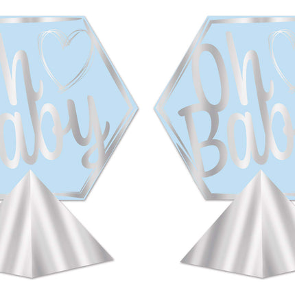 Beistle 3-D Boy Oh Baby Shower Centerpieces, 11.5"