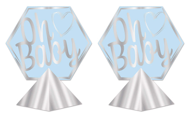 Beistle 3-D Boy Oh Baby Shower Centerpieces, 11.5"