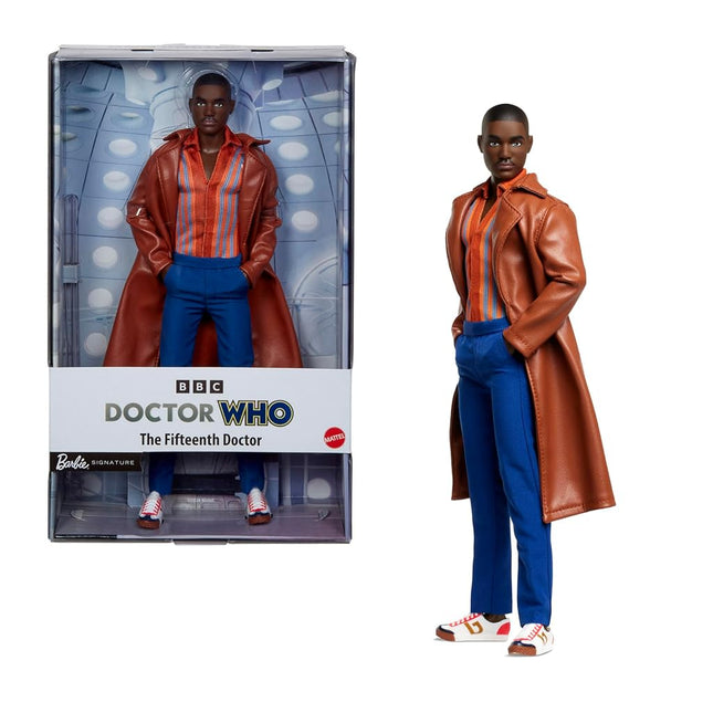 Barbie The Fifteenth Doctor Doll, Dr. Who Collectible Inspired by the Series� 14th Season with Doll Stand & Certificate of Authenticity, HRM36