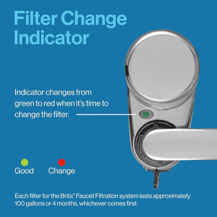 Brita 42618 Brita On Tap Replacement Filter (Chrome) (Packaging May Vary)