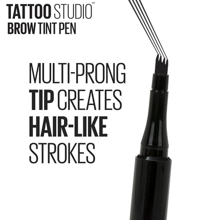 Maybelline TattooStudio Brow Tint Pen Makeup, Soft Brown, 0.037 fl. oz.