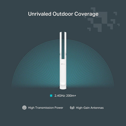 TP-Link AC1200 Wireless Access Point (Festa F52-Outdoor), Dual-Band, Mesh Support, MU-MIMO, IP65 Weatherproof, PoE Powered, Self-Organizing Network, Free Cloud Management (Not Omada Compatible).
