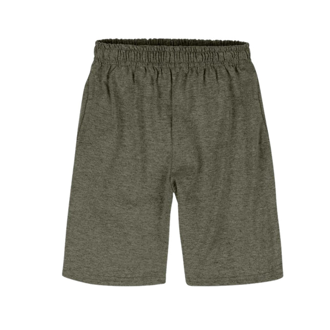Short en jersey Hanes pour garçons (Lot de 2), Camouflage vert chiné, Small