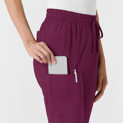 WonderWink Women's Bootcut Scrub Pant, Wine, Large