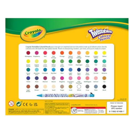 AODE forCrayola 50ct Twistables Colored Pencils
