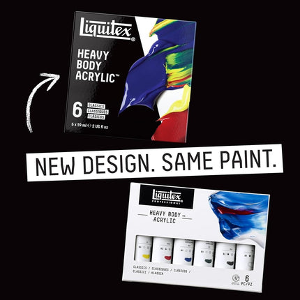 Liquitex Professional Heavy Body Acrylic Paint Set, Classic 6