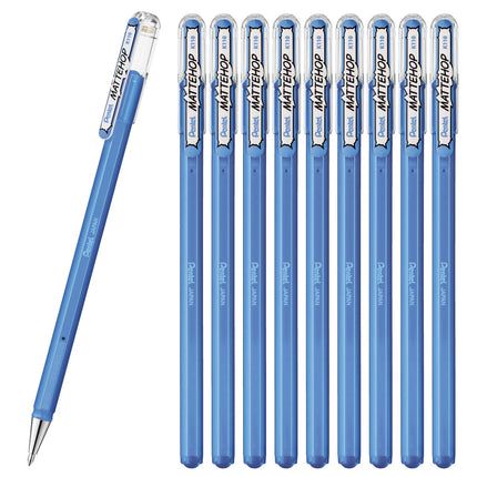 Pentel K110-VS Color Ballpoint Pen, Matte Hop, Sky
