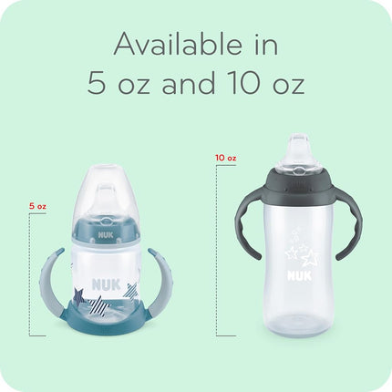 NUK Large Learner Tritan Cup, 10 oz, 8+ Months � BPA Free, Spill Proof Sippy Cup